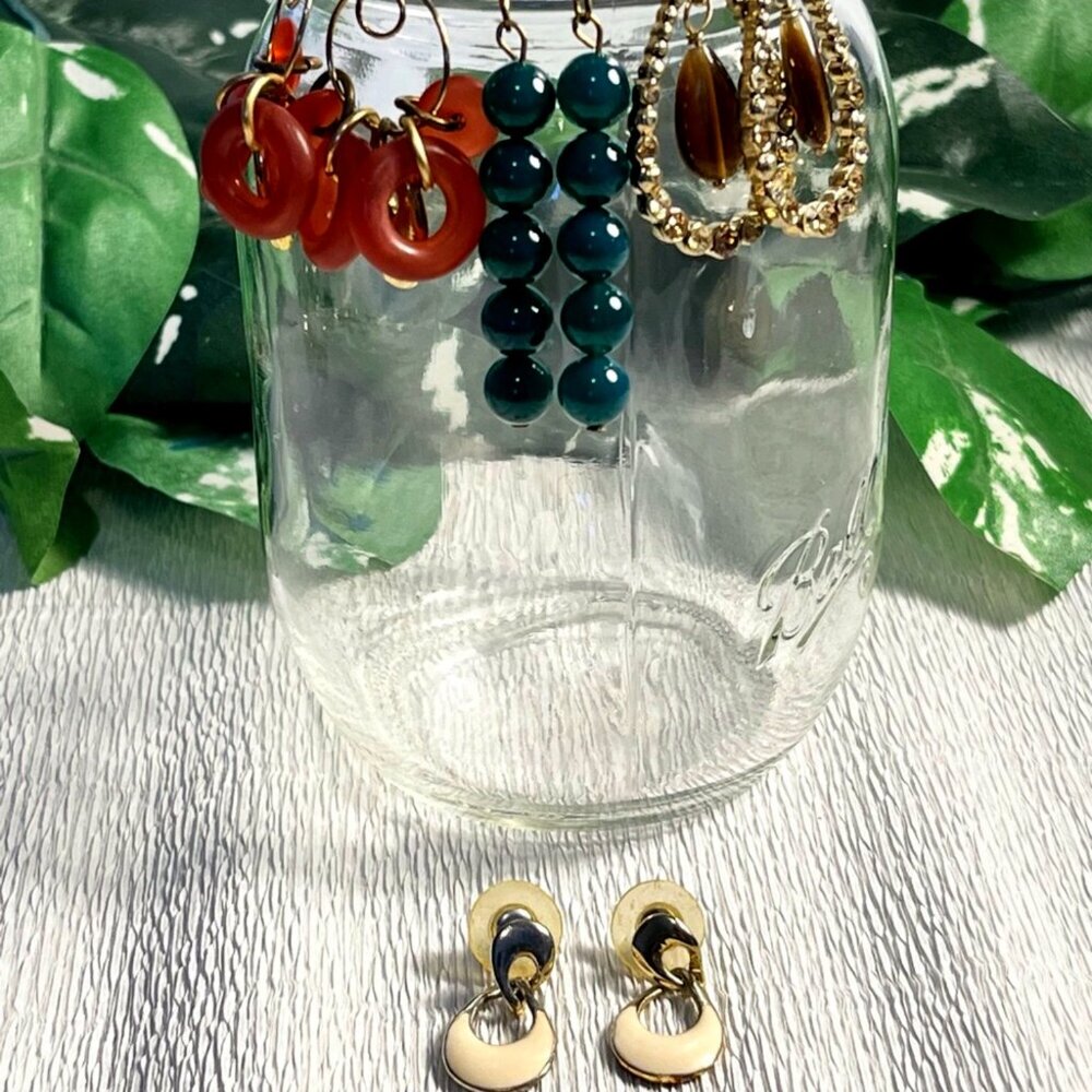 Earrings Pierced, costume, 4 pr incld. (###)